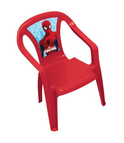 Chaise-enfant-en-plastique-Spiderman
