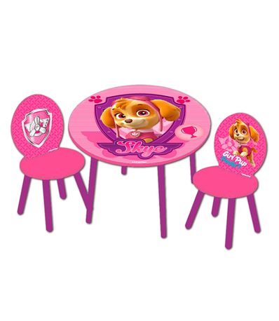 mesa-Canine-Patrol-meninas-com-2-cadeiras
