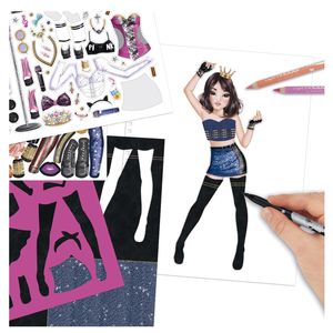 Popstar-Coloring-Top-Model-Notebook_1