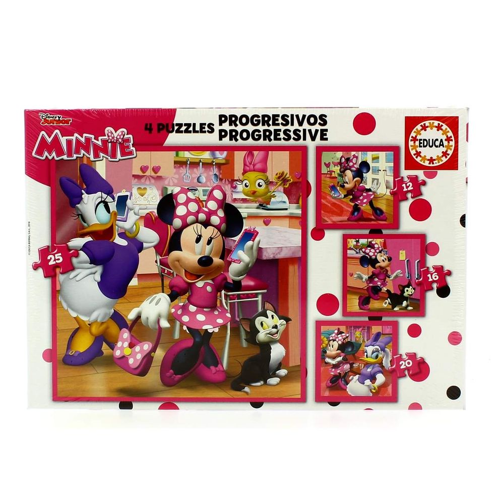 Minnie Mouse Puzzle Progresivo Ayudantes Felices - Drimjouet