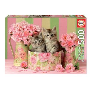 500-pecas-de-gatinhos-com-rosas