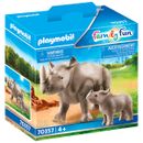 Playmobil-Family-Fun-Rhinoceros-avec-bebe