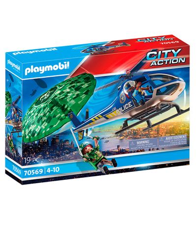 Playmobil-City-Action-Helicopter-Parachute