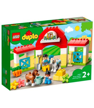 Lego-Duplo-Stable-avec-poneys