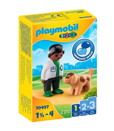 Playmobil-123-Veterinarian-with-Dog