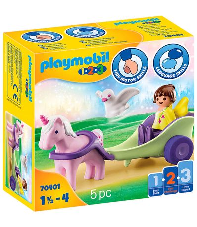 Playmobil-123-Chariot-de-licorne-avec-fee