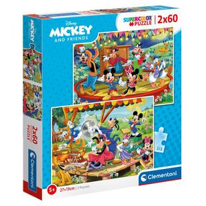 Mickey--amp--Friends-Puzzle-2x60-Pecas