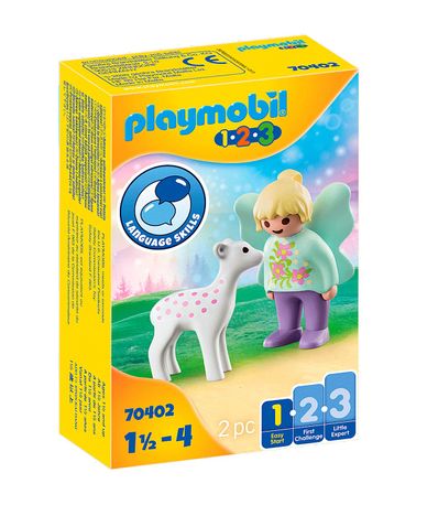 Playmobil-123-Fairy-com-Fawn