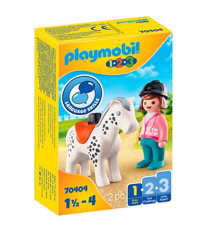 Playmobil-123-Jinete-con-Caballo