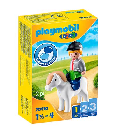 Playmobil-123-Enfant-avec-poney