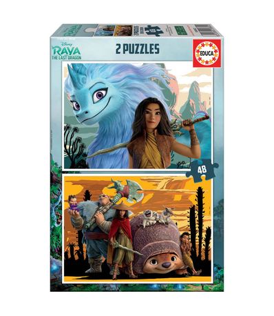 Puzzle-Stripe-et-le-dernier-dragon-2x48-pieces
