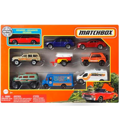 Variedade-de-carros-Matchbox-Pack-9