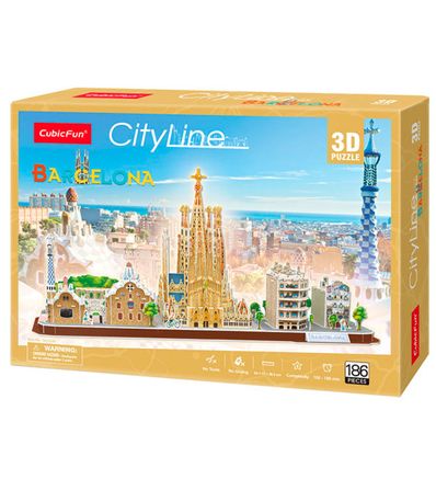 City-Line-Puzzle-3D-Barcelona