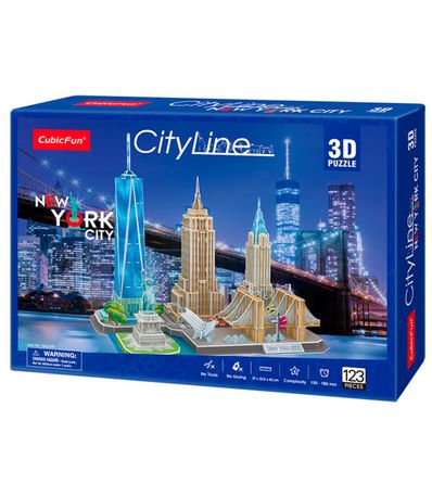 Puzzle-de-ligne-de-ville-3D-New-York