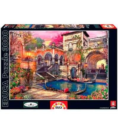 Puzzle-3000-pieces-Romance-a-Venise