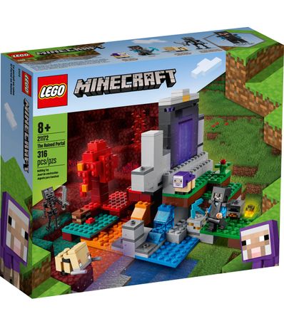 Lego-Minecraft-Portal-dans-les-ruines
