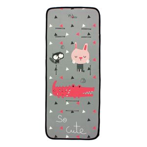 Assise-poussette-Crocodile-Rose