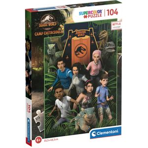 Puzzle-Camp-du-Cretace-Jurassic-World-104-pcs
