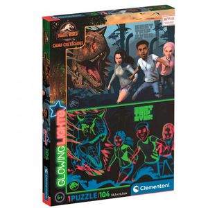 Jurassic-World-Puzzle-Neon-104-Pieces