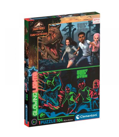 Jurassic-World-Puzzle-Neon-104-Pieces