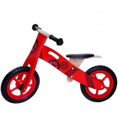 Bicicleta-de-Madera-Roja-Infantil