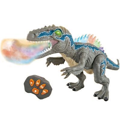 Velociraptor-R-C-Dinosaure-avec-Effet-de-Fumee