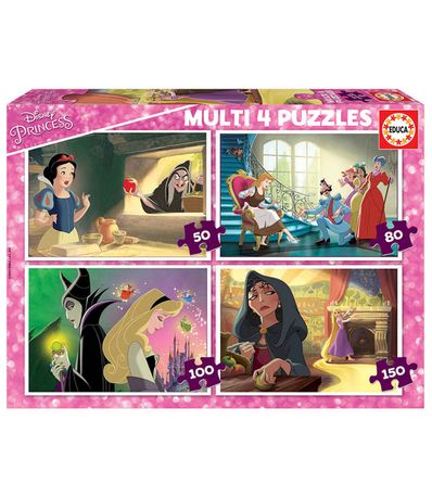 Disney-Villanas-Multi-4-Puzzles-50-80-100-150