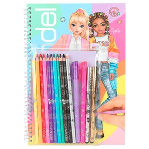 Top-Model-Libro-Colorear-con-Pack-Colores