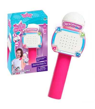 Microfono-Karaoke-Bluetooth-Rosa