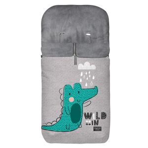 Saco-Bebe-Cadeira-Passeio-Velour-Dino-Verde