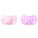 Pack-2-Chupetas-De-Silicone--6-Meses-Rosa---Lilas