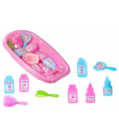 Bañera-para-Muñecas-con-Accesorios-de-Baño