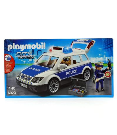 Voiture-de-Police-avec-Sirene-et-Lumiere