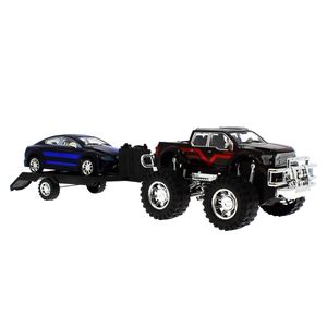 Jeep-Jouet-Avec-Remorque-et-Voiture-Noit-et-Bleu