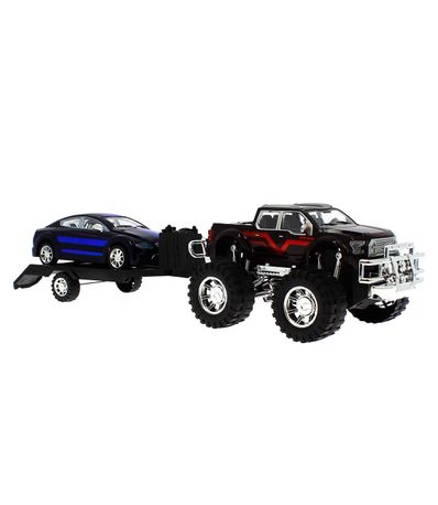 Jeep-Jouet-Avec-Remorque-et-Voiture-Noit-et-Bleu