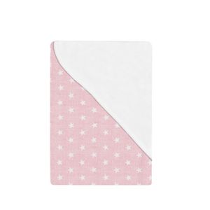 Couverture-bebe--rose-avec-des-etoiles