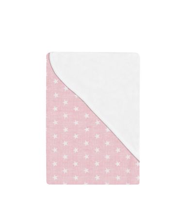 Couverture-bebe--rose-avec-des-etoiles
