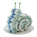 Gateau-de-couches-Escargot-bleu-avec-plaid
