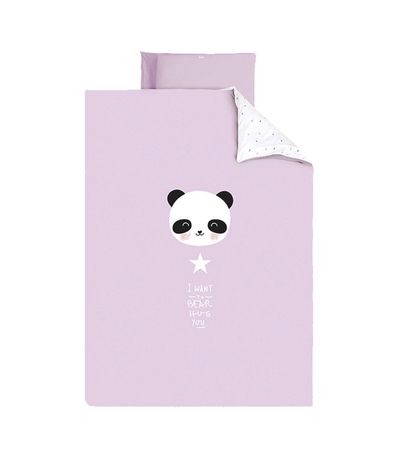 Housse-couette---housse-oreiller-60-70-Panda-Rose