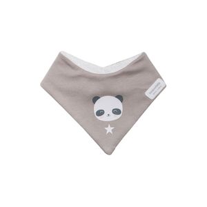 Bavoir-bandana-Panda-Gris