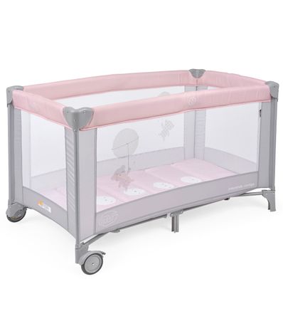 Lit-de-voyage-bebe-basique-rose