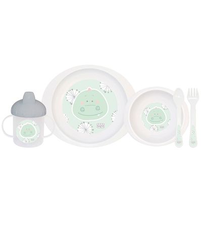 Utensilios-de-mesa-para-microondas-5-pecas-selva-Cocodrile