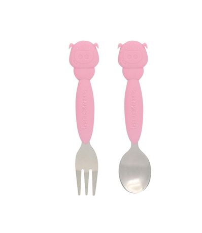Colher-e-Garfo-Inoxidaveis-Porco-Rosa