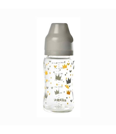Biberon-de-vidrio-250-ml-Origami-Amarillo-Azul
