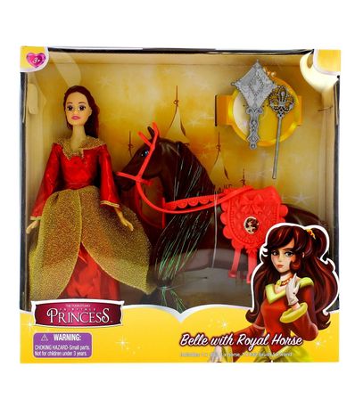 Boneca-Princesa-Belle-com-cavalo