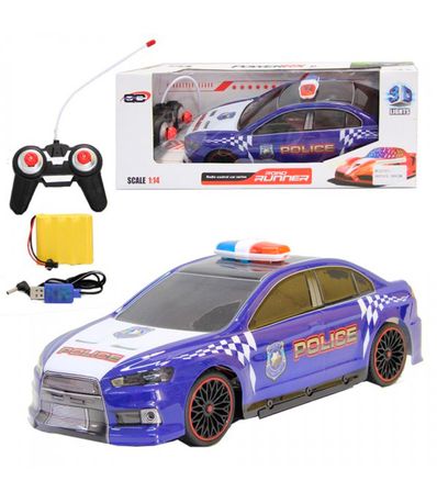 Voiture-de-course-de-police-echelle-1-14-R---C